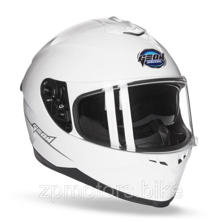 Мотошолом, шолом GEON 967-2 Full Gloss White