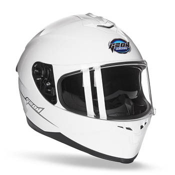 Мотошолом, шолом GEON 967-2 Full Gloss White