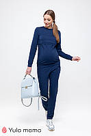 Теплый спортивный костюм для беременных и кормящих KORTNEY ST-49.051 синий