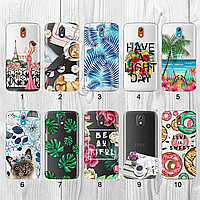 Силиконовый чехол с рисунком для HTC Desire 526G (new collection)