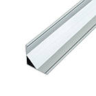 Кутовий LED-профіль ЛПУ16 (16x16), анодований, з розсіювачем, фото 6