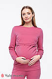 Теплий спортивний костюм для вагітних та годуючих KORTNEY ST-49.052 ягідний, фото 4