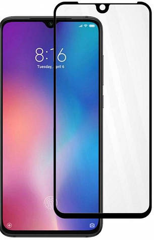 Захисне скло 5D Premium для Xiaomi Mi 9 Black, фото 1