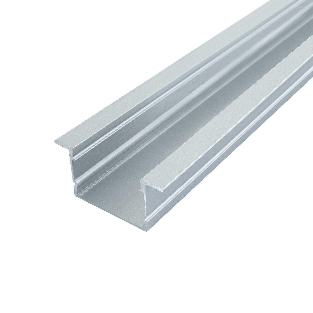 Врізний LED-профіль ЛПВ20 меблевий, анодований, для ДСП/МДФ, фото 1