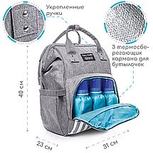 Сумка-рюкзак для Мами + Компактний Пеленальний Матрацик Zupo Crafts (ZC-010) — США — ОРИГИНАЛ!!!, фото 4