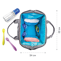 Сумка-рюкзак для Мами + Компактний Пеленальний Матрасик Zupo Crafts (ZC-010) - США - ОРИГІНАЛ!!!, фото 2