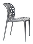 Стілець пластиковий для дому /офісу /кафе / дачі Gari , сірий 21