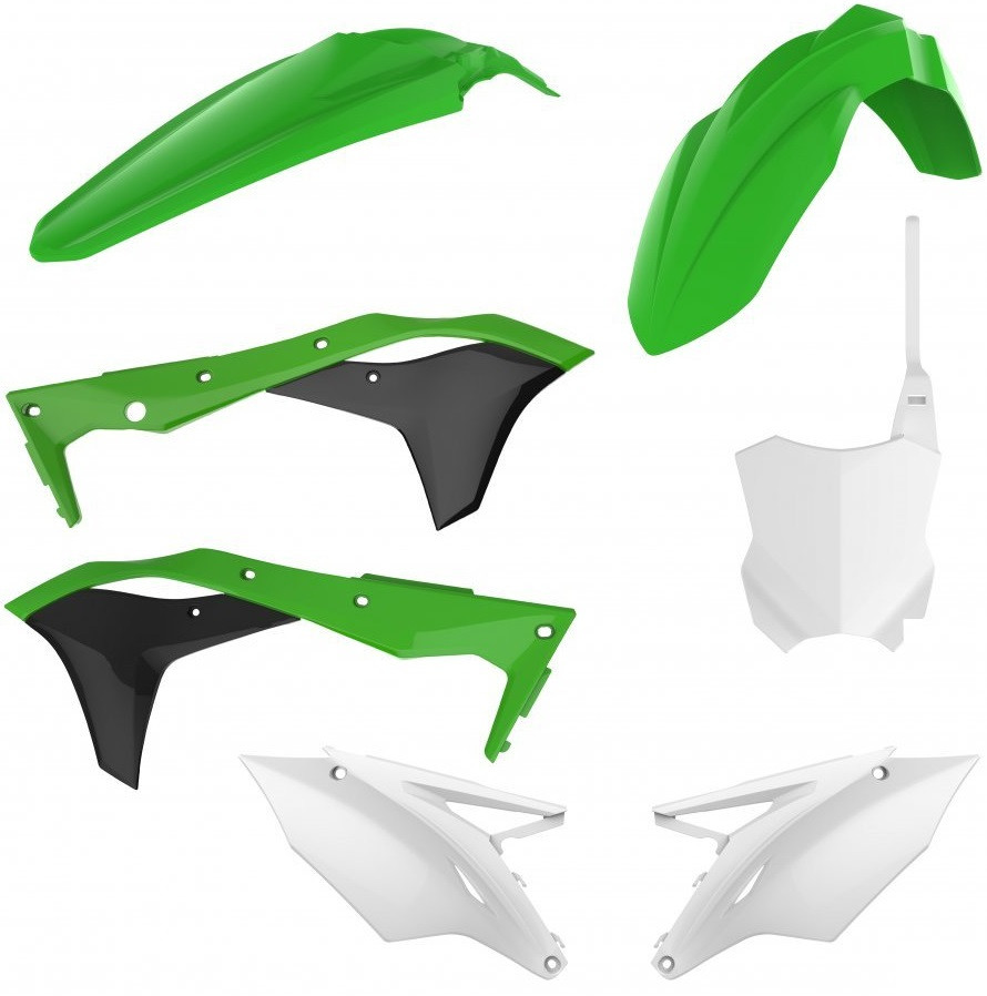 Пластик Polisport MX kit for Kawasaki [Green OEM]