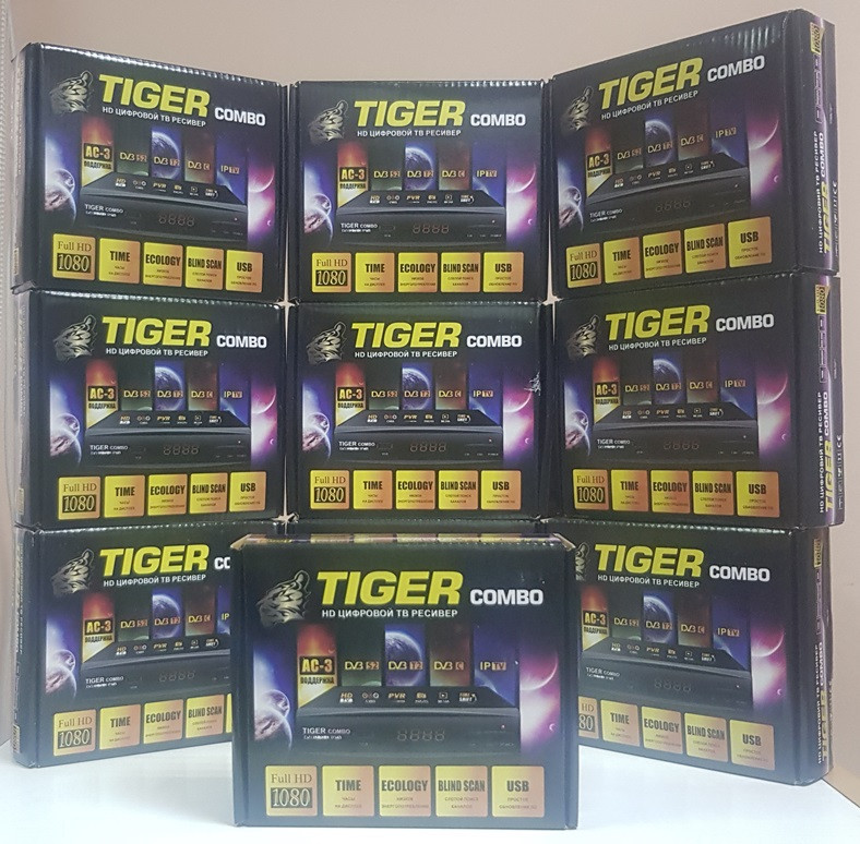 Комбінований DVB-T2 DVB-S ресивер Tiger COMBO HD Mpeg4