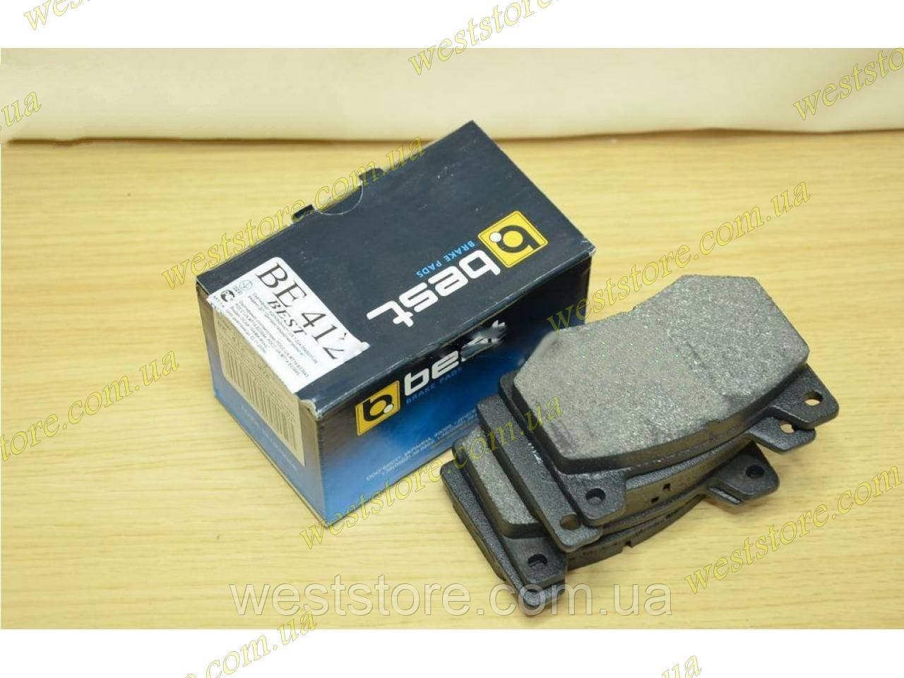 Колодки гальмівні передні Москвич М-412, 2140) ВЕ 412 Best, фото 1