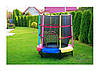 Дитячий батут із високою внутрішньою сіткою діаметром 140 см. Just Fun Колір Multicolor., фото 2