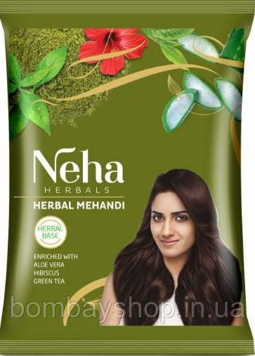 Хна-фарба індійська для волосся NEHA Herbal Mehandi (Неха) руда 15г (до 03.2025)