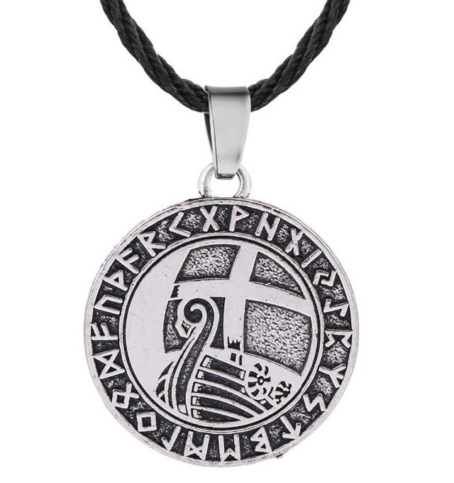 Кулон KSV-42 Дракар вікінгів у Футарку