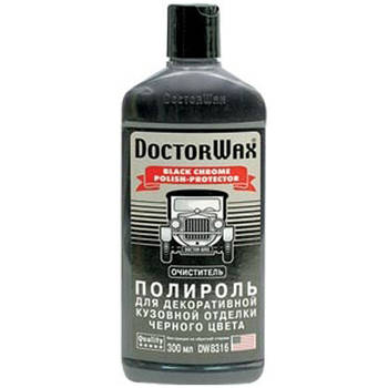 DW8316 поліроль для декоративного зовнішнього чорного пластику DoctorWax 236мл