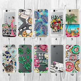 Силіконовий чохол з малюнком для Huawei Ascend G7 (new collection)