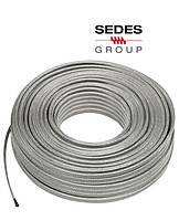 Греющий кабель (тэн) в металлическом корде Sedes Group 352048409 (230V / 30Wt/m / 6.5*4.5 mm)