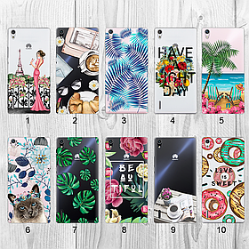 Силіконовий чохол з малюнком для Huawei Ascend P7 (new collection)