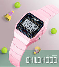 Спортивні дитячі годинники Skmei 1460 pink / blue, фото 3