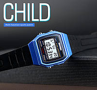 Спортивний дитячий годинник Skmei (Скмей) 1460 синій/рожевий