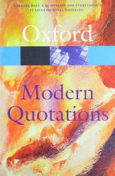 Oxford Dictionary of Modern Quotations