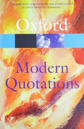 Oxford Dictionary of Modern Quotations, фото 1