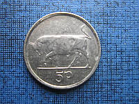 Монета 5 пенсов Ирландия 1992 1995 1996 1993 фауна бык маленькая 4 года цена за 1 монету