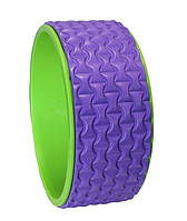 Йога кільце (колесо) Yoga Wheel BS, рельєфний, 32х13 см, різном. кольори