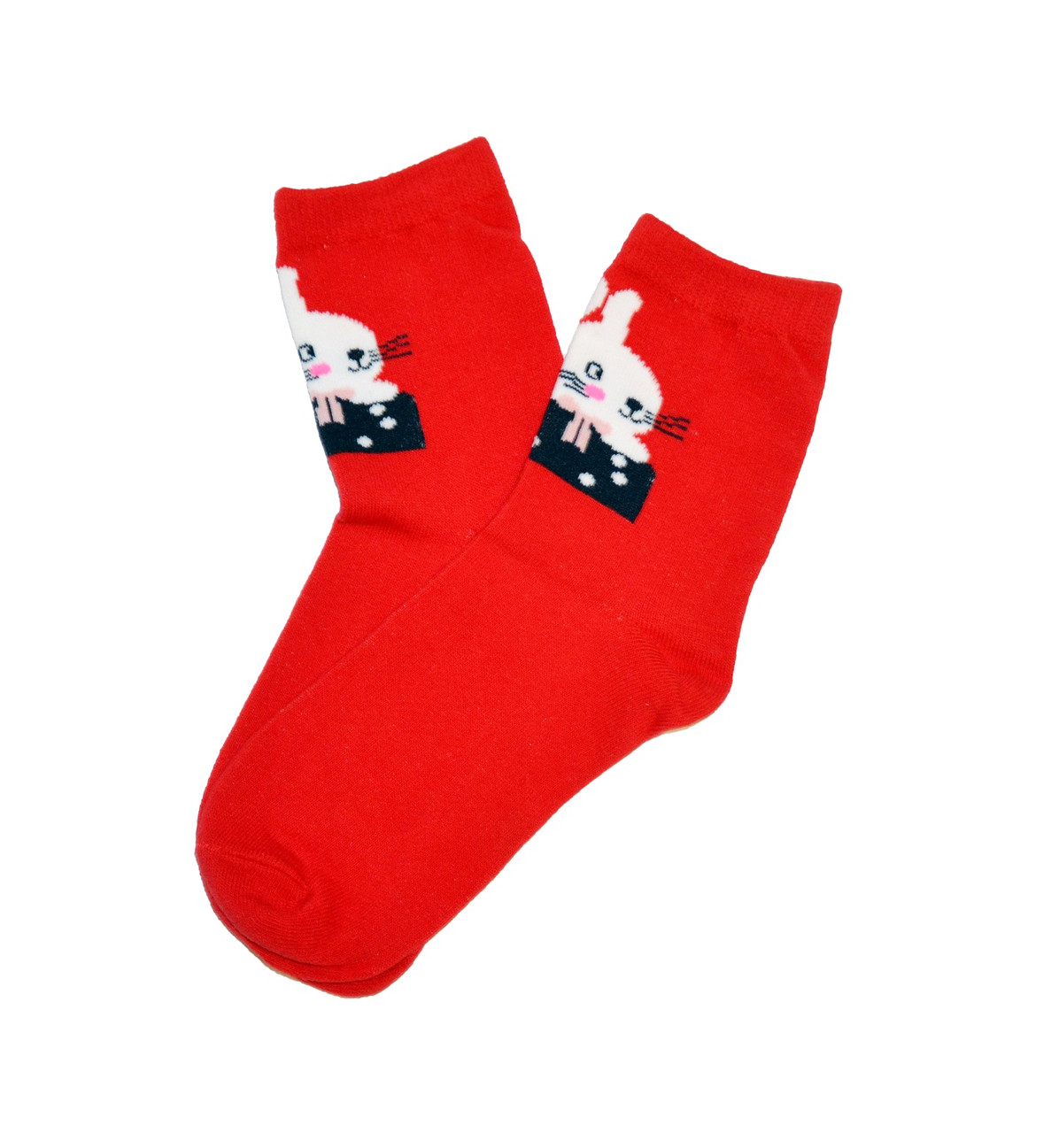 Шкарпетки дитячі новорічні зайчика, фото 1