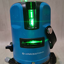 Лазерний рівень нівелір KRAISSMANN 5LL30 зелений промінь, фото 2