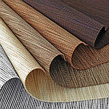 Рулонні штори сонцезахисні Аруба дуб з натуральною фактурою тканеві ролети, фото 2