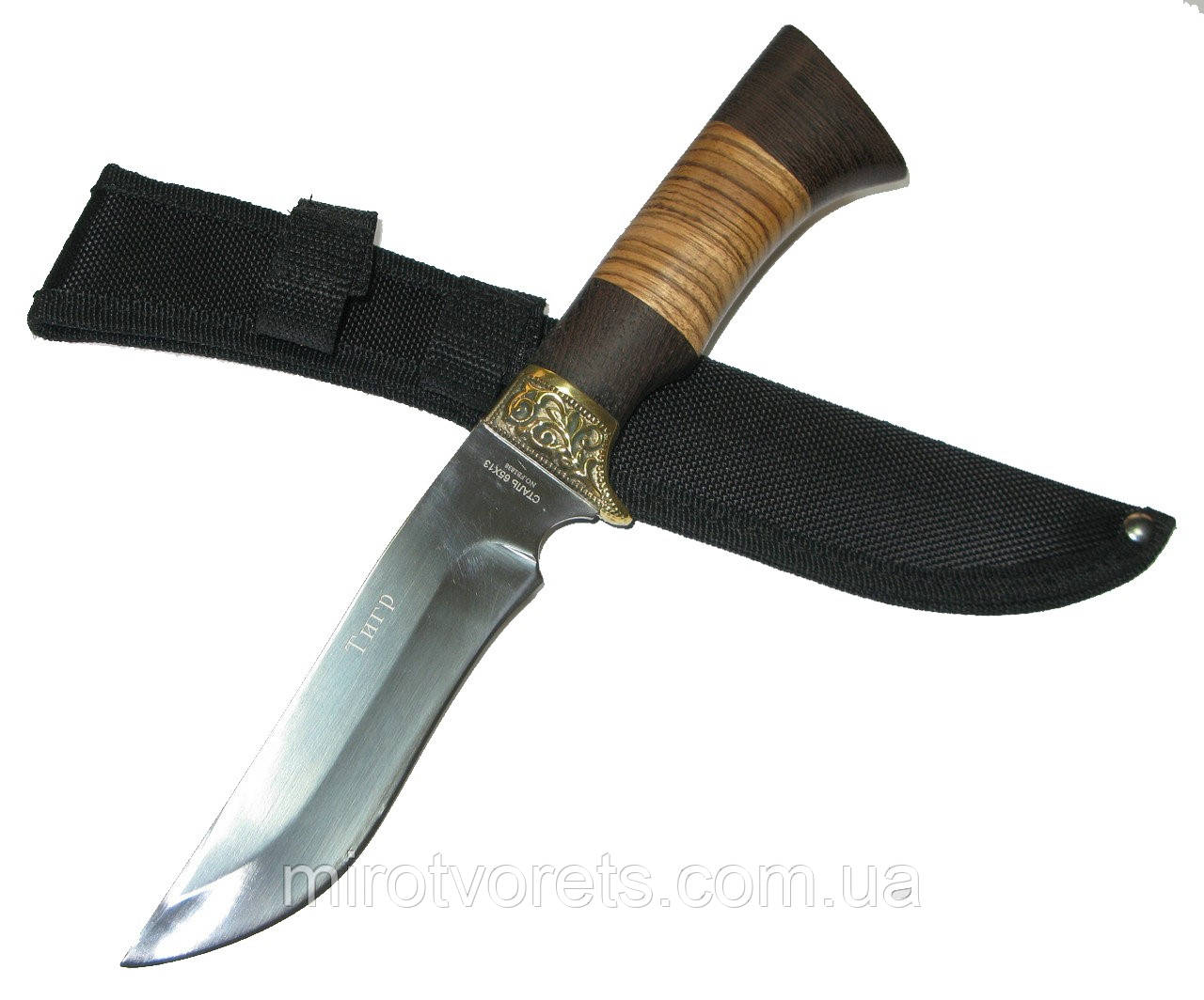 Ніж нескладний туристичний ТИГР, 65х13