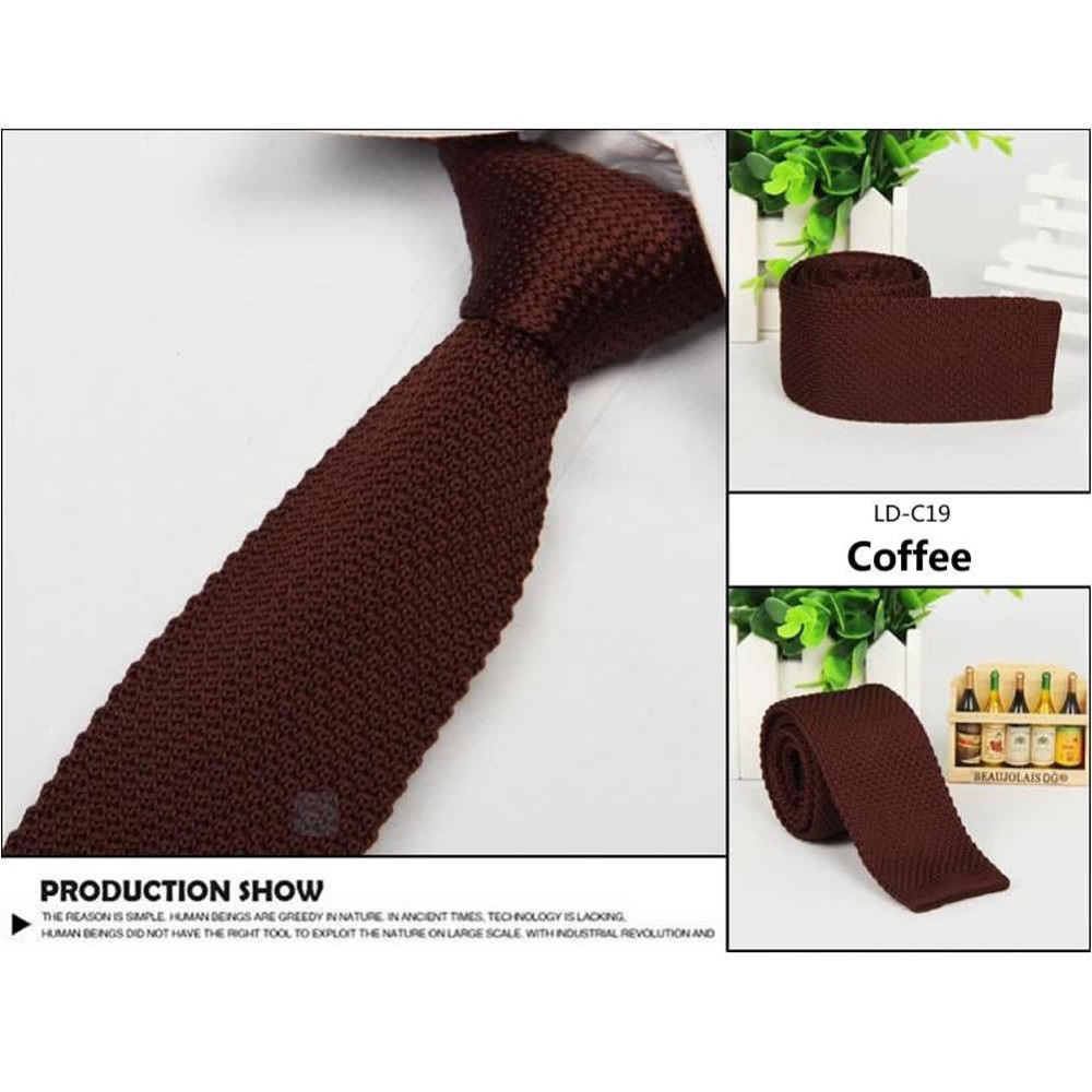 Краватка в'язана кавова
