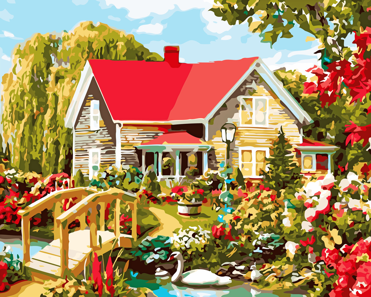 Художній творчий набір, картина за номерами Будинок мрії, 50x40 см, «Art Story» (AS0541)