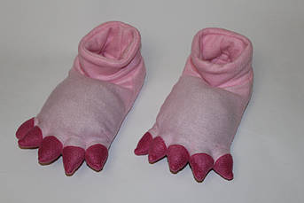 Тапочки игрушки кигуруми Розовая Лапа Размер 38, 39