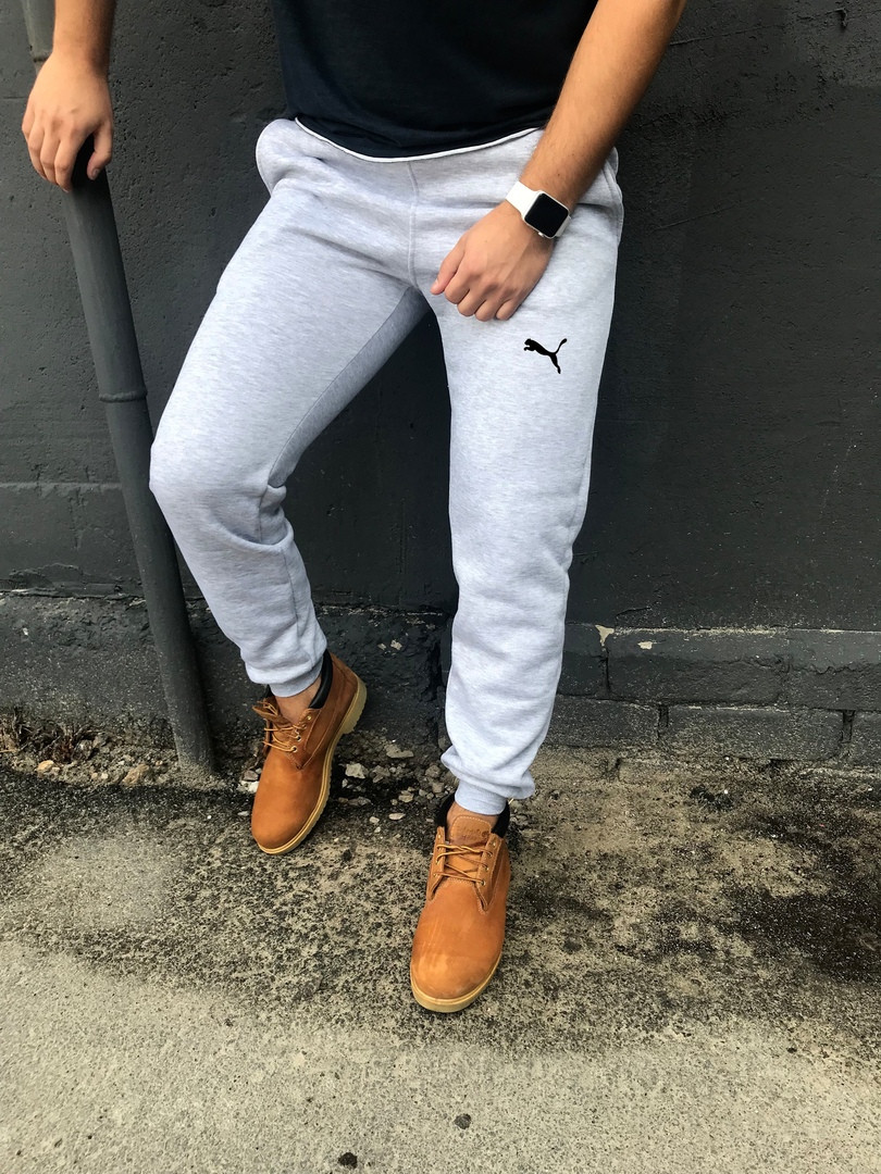 Теплі чоловічі спортивні штани Puma (Пума) / Чоловічі спортивні штани ОСЕНЬ/Зима