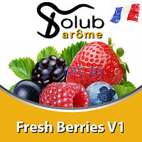 Ароматизатор Solub Arome - Fresh Berries V1 (Чернично смородиновый микс с дополнением мяты и ментола), 5 мл.