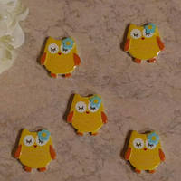 Серединка для шпильок Совонька жовта