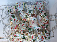 Новорічна прикраса Бант атлас решітка червоний 14*9 см, фото 7