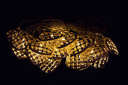 Світлодіодна гірлянда-сердечка, 4 м, 20 л, 3AA батарейки, теплий білий, IP20 (652396)