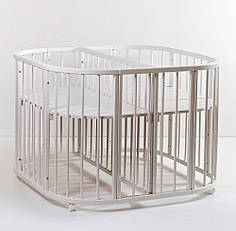 Дитяче ліжечко для двійнят Twins 110х110 см