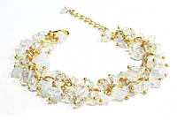 Браслет на ланцюжку з місячного каменю