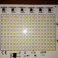 ЛЕД светодиодная Матрица СМД 100w 9000лм на питание 220 вольт цвет холодный