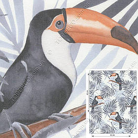 Рулонні штори Дитячі Тукан сірий C-591