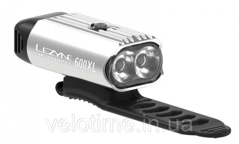 Фара Lezyne MICRO DRIVE 600XL (сріблястий Y13)