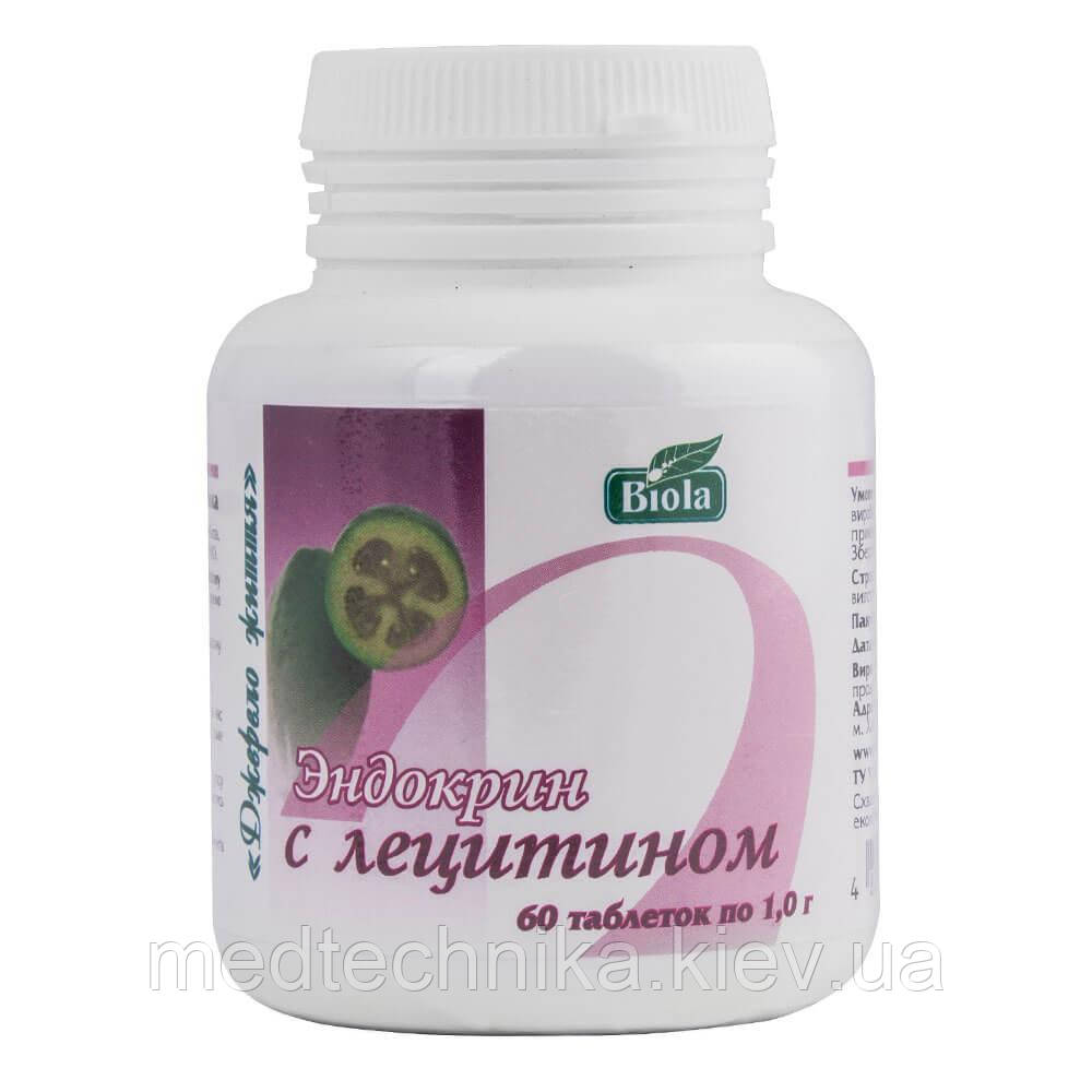 Ендокрин з лецитином, 60 таблеток, Biola, фото 1