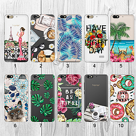 Силіконовий чохол з малюнком для Huawei Honor 4c (new collection)