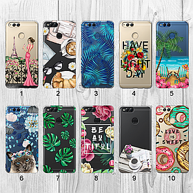 Силіконовий чохол з малюнком для Huawei Honor 7x / Mate SE (new collection)