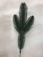 Гілочка ялини зелена. Ялинова гілка для новорічного декору (27 см), фото 7