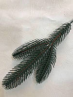 Гілочка ялини зелена. Ялинова гілка для новорічного декору (27 см), фото 6
