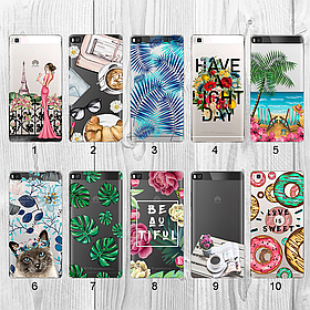Силіконовий чохол з малюнком для Huawei P8 (new collection)